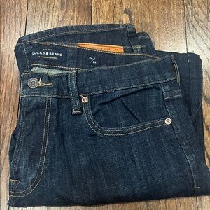 Lucky Brand Men's 221 Straight Dark Blue Jeans